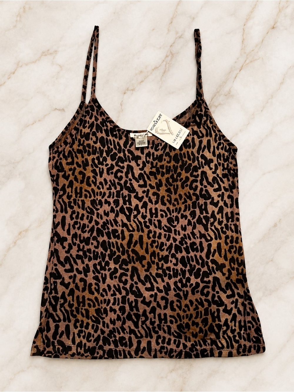 Krista Lee Brown Leopard-Print Cami Tank Top size L